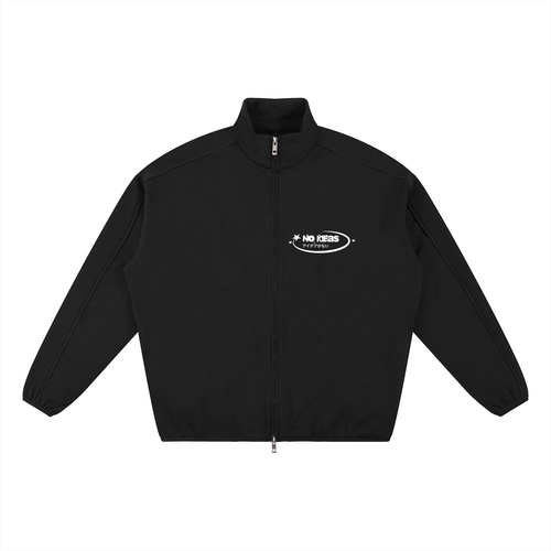 Big X Collar Jacket - Black front