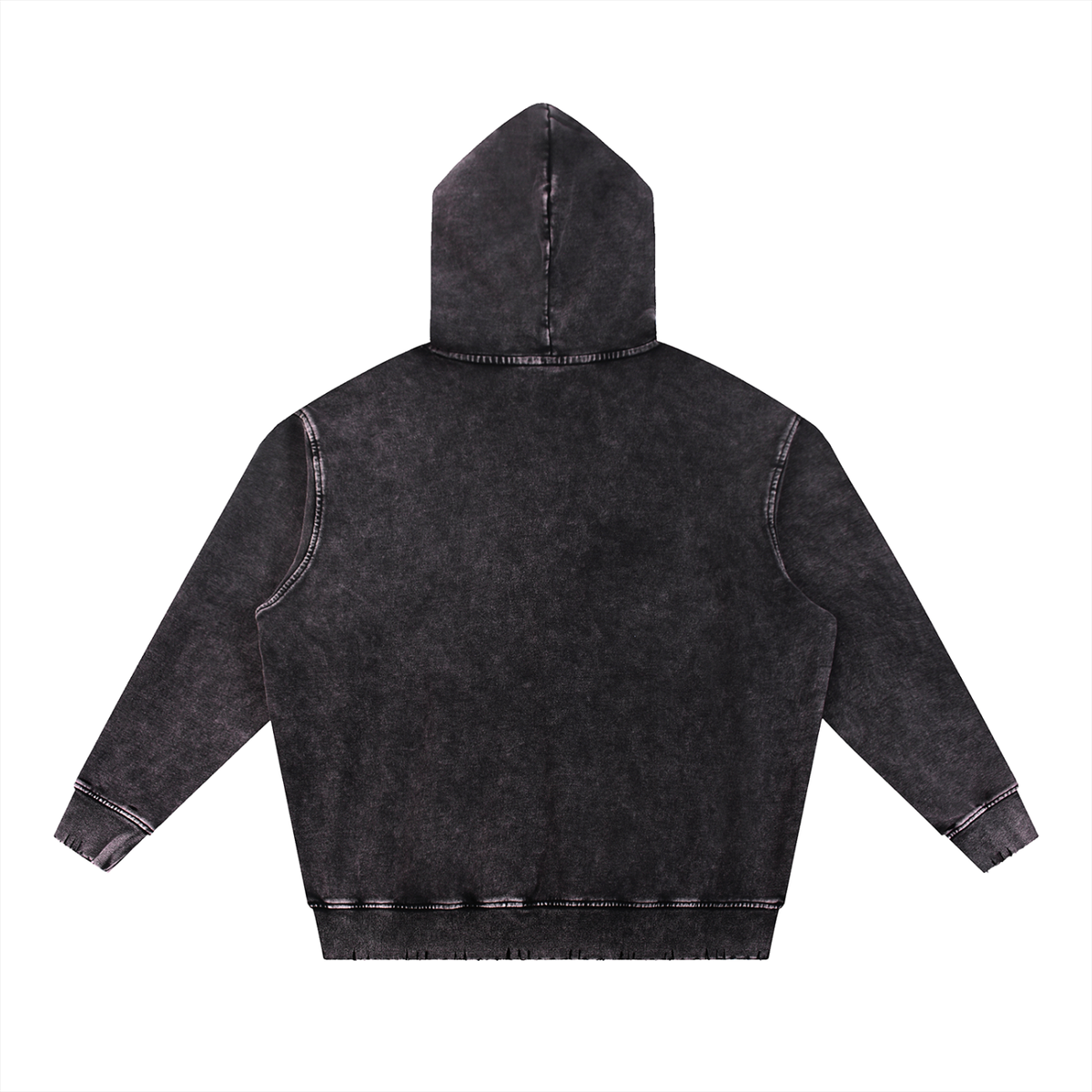 "Based In Philly" Hoodie - Snow Washed Black